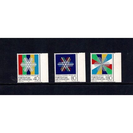 LIECHTENSTEIN 1983 WINTER OLYMPIC GAMES SARAJEVO SET OF 3 MINT NEVER HINGED MNH