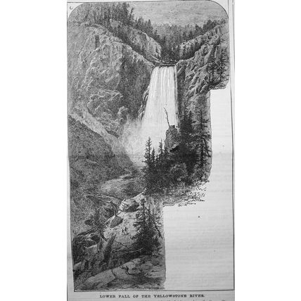 Mining and Scientific Press Feb 19, 1876. Yellowstone Falls; Pedestrian Training