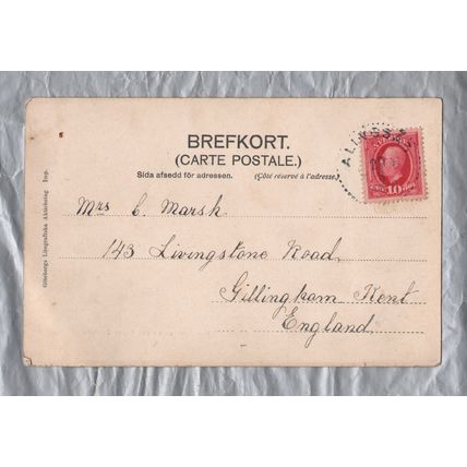 Goteborg - Kungsportsbron och Stora Teatern - Postally Used - 1907 Postmark