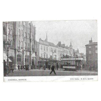 Cornhill, Ipswich, Suffolk, Postcard.