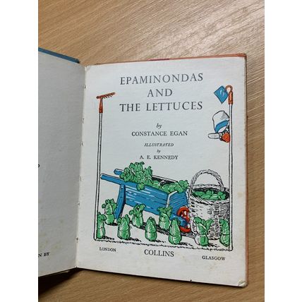 RARE* 1960 EPAMINONDAS AND THE LETTUCES CONSTANCE EGAN SMALL HARDBACK BOOK (P2)