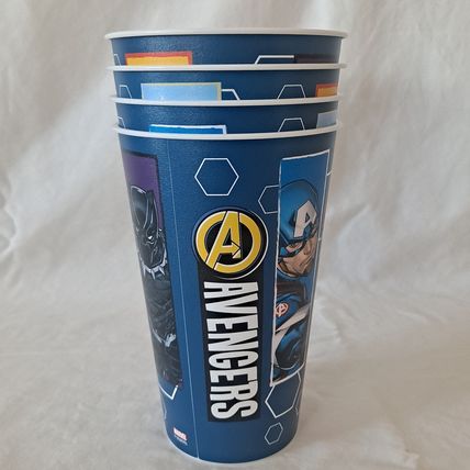 New ZAK Lot 4 Marvel AVENGERS TUMBLERS Plastic Drink Cups Water