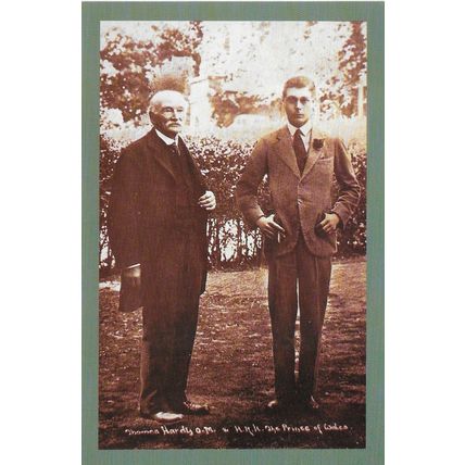 Postcard Edward Prince of Wales Thomas Hardy Novelist Royal 1927 - Nostalgia