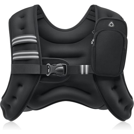ZELUS Weighted Vest, 6Lb/8Lb/12Lb/16Lb/20Lb/25Lb/30Lb Weight Vest with Reflectiv