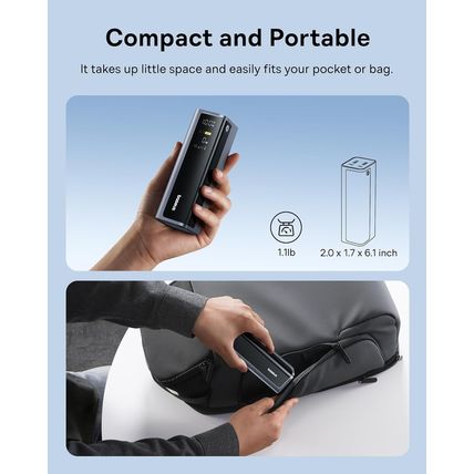 Baseus 145W Power Bank, 20,800Mah 4-Port Laptop Portable Charger (77Wh), PD Fast