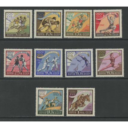 Russia 2359-2368, 1960 Olympic Games, VF, MNH, (RU352)