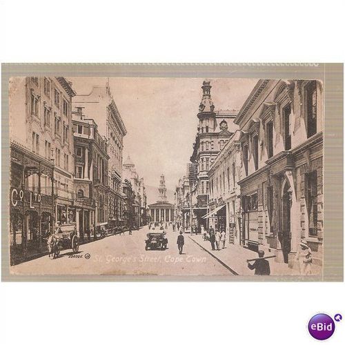 st georges street cape town postcard vintage valentine