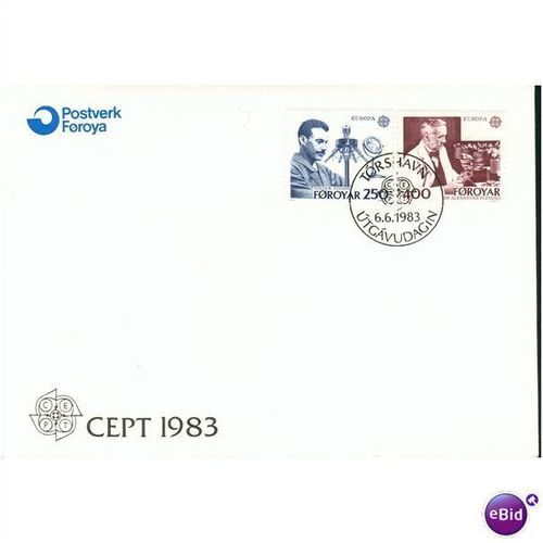 Faroe Islands FDC 1983 - SG 83-84 - Europa CEPT