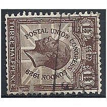 1929 SG436a 1 1/2d Purple-Brown PUC Watermark Sideways Good+ Used ..