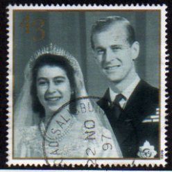 Great Britain 1997 Royal Golden Wedding 63p Philip & Elizabeth Used SG2014 Stamp
