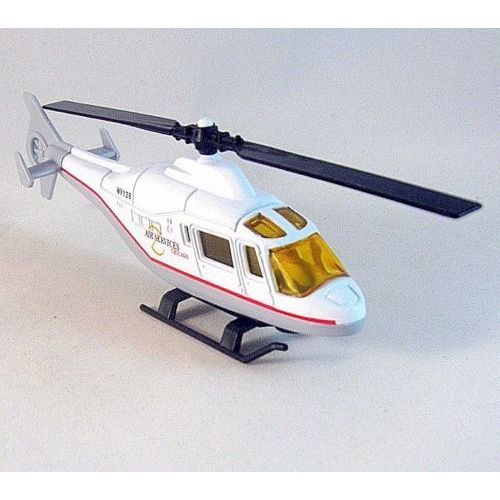 AIR SERVICES-CHICAGO HELICOPTER,WELLY DIECAST HELICOPTER COLLECTOR'S MODEL, NEW