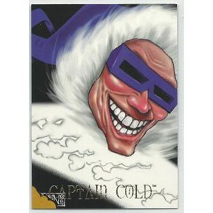 DC VILLAINS card # 43 ' CAPTAIN COLD ' (1995 )