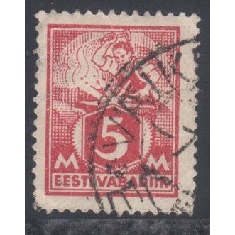 Estonia 1922 - SG40B - 5p red - Blacksmith - used