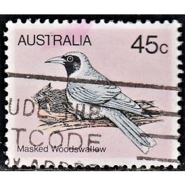 AUSTRALIA, 1980 45c Masked Woodswallow p12.5, SG 737 (Scott #736), used