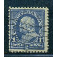 Used 264 1c Benjamin Franklin Just Clears M02832