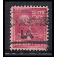 Used 829 25c William McKinley Just Clears KA8392