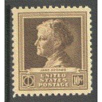 878 10c Jane Addams Fine MNH GA0377
