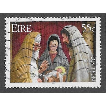 IRE 2007 55c 'CHRISTMAS' FINE USED (EBID72-648)