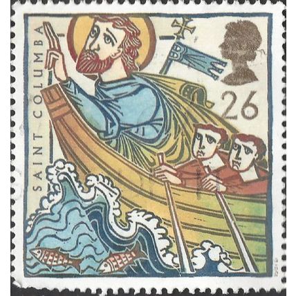 GB, Saint Columba, blue 1997, 26p