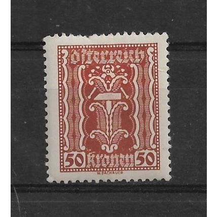 Austria.SG475 50k Pincers and Hammer (Brown).Mounted Mint.Aug22