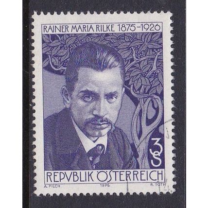 AUSTRIA 1976 50th DEATH ANNIV RILKE 3S USED SG1774