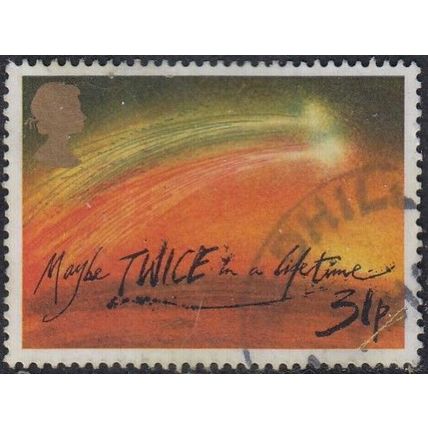 GB, 1986 31p Hallay's Comet, SG 1314 (Scott #1135), used.