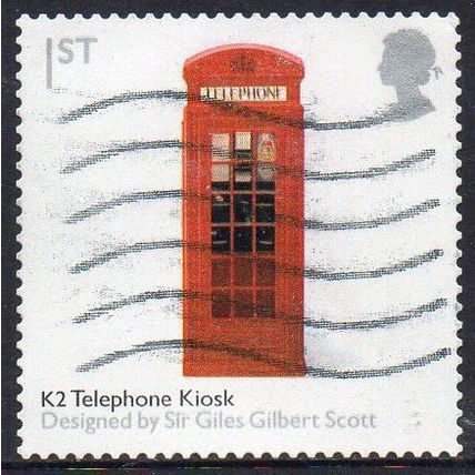 GB 2009 British Design Classics (3rd Series) - K2 Telephone Kiosk 1st s/a Used