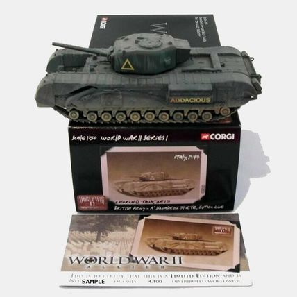 CHURCHILL BRITISH ARMY 51ST TANK REGIMENT "AUDACIOUS" 1944 - CORGI US60103 1/50