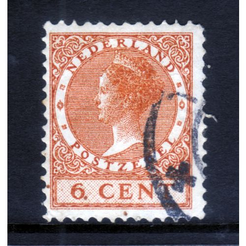NETHERLANDS 1924 SG 429 6c BROWN FINE USED #6