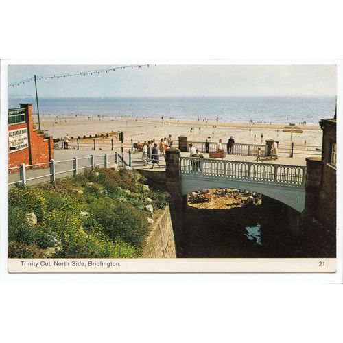 North Side Trinity Cut Bridlington Postcard Yorkshire