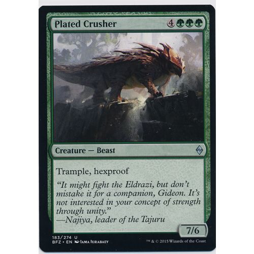 Magic the Gathering MTG Battle For Zendikar 183/274 Plated Crusher