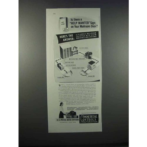 1946 Commercial Controls Corporation Ad - Help Wanted