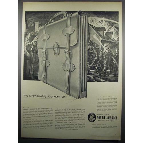 1950 Insurance Company of North America Ad - Fire
