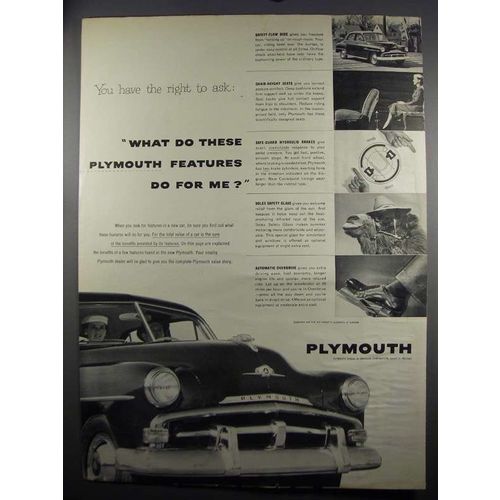 1952 Plymouth Cars Ad - Do for Me?