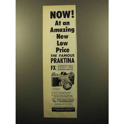 1960 Praktica FX Camera Ad - Amazing New Low Price