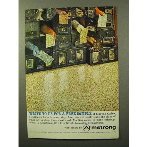 1964 Armstrong Montina Corlon 86700 Vinyl Floor Ad