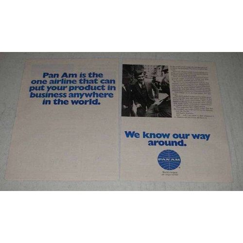 1969 Pan Am Airline Ad - Put Your Product In Business