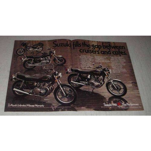 1981 Suzuki GS-450T and GS-550T Motorcycles Ad
