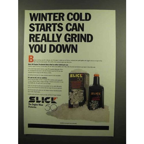 1990 Slick 50 Engine Formula Ad - Winter Cold Starts