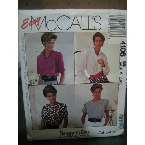 Vintage McCall's 3875 Woman's Day Collection Misses Blouse Pattern - Size 6