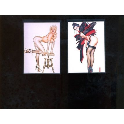 OLIVIA DeBERARDINIS 1992 Comic Images Art Card #37 (CHERRY BLOSSOMS 1984)