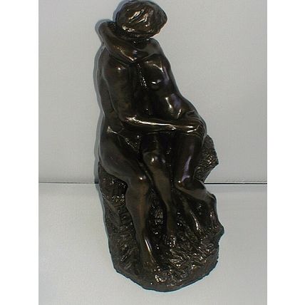COLD CAST BRONZE, NUDE COUPLE KISSING, Circa 1980's. Absolutely Stunning, Mint.