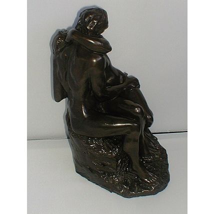 COLD CAST BRONZE, NUDE COUPLE KISSING, Circa 1980's. Absolutely Stunning, Mint.