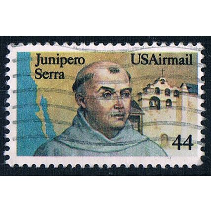 USA 1985 SGA2192 usa59 Death Bicentenary Father Junipero Serra 44c Used Stamp