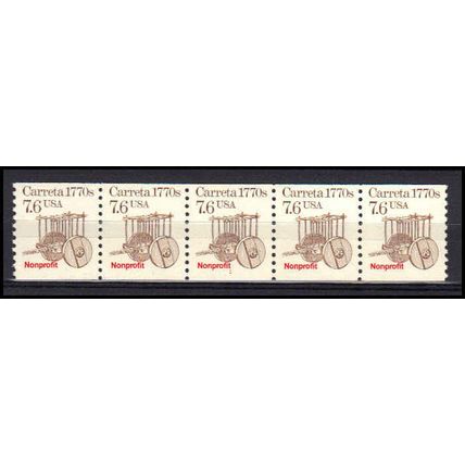2255 7.6c Carreta Very Fine MNH Dry Gum PNC 1/5 AA0481