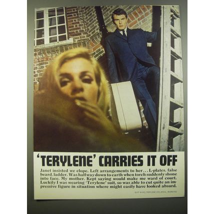 1966 Imperial Chemical Industries Terylene Ad - Terylene carries it off