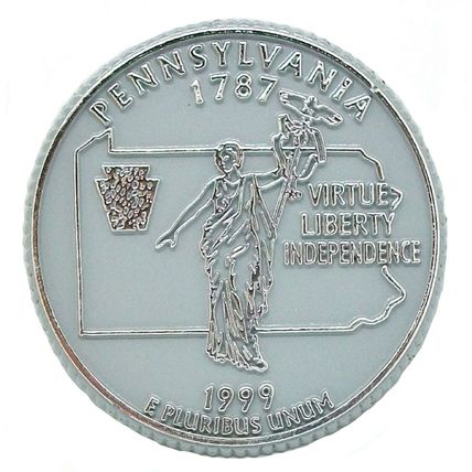 Pennsylvania State Quarter Fridge Magnet