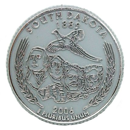 South Dakota State Quarter Fridge Magnet