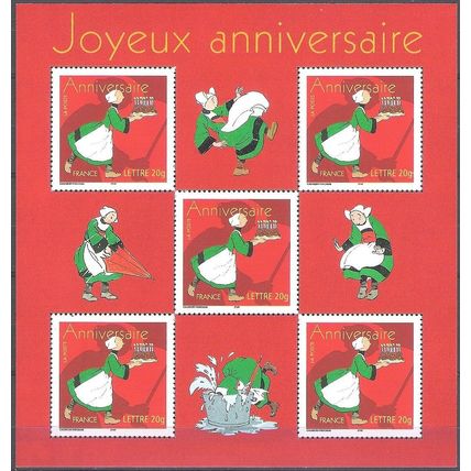 France 2005 Michel Feuille 3929I Neuf ** Cote (2008) 7.50 € Joyeux Anniversaire