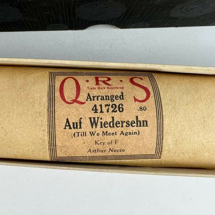 QRS Music Company Piano Roll 41726 Auf Wiedersehn (Till We Meet Again) Vintage